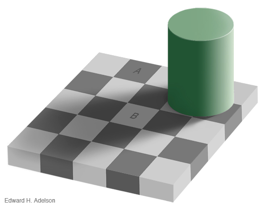 Ilusión óptica - Colores diferentes