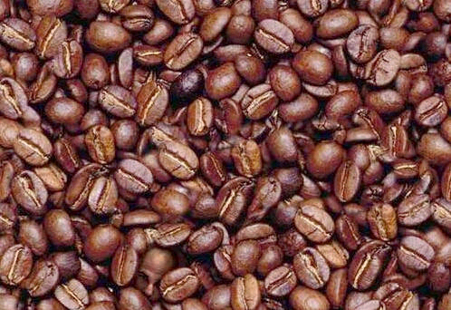 Ilusión óptica - Hombre en granos de café